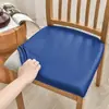 Funda de asiento de silla de PU transfronteriza, funda de taburete de cuero impermeable a prueba de aceite, funda de silla elástica resistente al desgaste, a prueba de arañazos de gato, a prueba de polvo, protección para asiento de silla