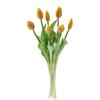 Tulipán artificial, ramo de flores falsas, decoración para el hogar, sala de estar, boda, capullo de tulipán de goma suave, 7 ramas