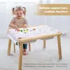 Mesa popular de juegos para niños de Amazon mesa de aprendizaje almacenamiento de juguetes mesa sensorial para niños con caja de almacenamiento mesa de actividades