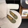 Zapatos de Mujer de Moda Versátiles Nuevos para Primavera y Verano, Planos de Suela Plana, sin Cordones, Puntera Redonda, Estilo Retro