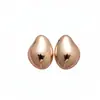 Pendientes Ovalados Metálicos Brillantes Europeos y Americanos, Pendientes Geométricos Exagerados Únicos, Accesorios para Orejas de Alto Nivel de Nicho Transfronterizos