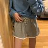 Shorts Casuais Elastoelásticos Estilo Coreano Femininos Novo Verão Cintura Alta Emagrecedores Estudante Hot Pants Ins Moderno Calças Esportivas para Garotas Quentes