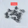 Colgante de Flor de Loto de Plata Sanqi de Plata Vieja de Shanxi Pequeñas Flores Accesorios Componentes para Manualidades y Joyería DIY