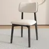 Sillas de comedor nórdicas, diseño moderno y minimalista, adecuadas para el hogar, restaurantes y hoteles; con un respaldo y un color de madera natural de lujo ligero