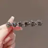 Pinza para el Cabello de Cristal para Mujer al por Mayor Negro Full Pedrería Moda Simple Flequillo Pasador Lateral Accesorio para el Cabello Modelo Nuevo Primavera 2026