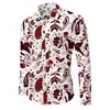 Camisa de manga larga con estampado personalizado de lujo ligero de alta gama, nuevo estilo de moda europea y americana para hombre, camisa de moda moderna