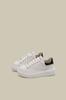 Zapatos Blancos de Suela Gruesa con Bloques de Color para Mujer 2024 Nuevos Tenis Casuales con Plataforma de Punta Redonda Retro Cómodos y Versátiles