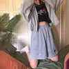 Elegantes Pantalones Cortos Casuales Estilo Hong Kong para Mujer, Holgados, Adelgazantes, de Pierna Ancha para Verano, de Cintura Alta, Pantalones Deportivos para Estudiante