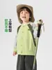 Jaqueta de Baseball para Meninos Roupas de Outono 2026 Novo Estilo Primavera e Outono Roupas Infantis Tops para Crianças Tendência