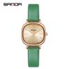 Relógio Sanda feminino estudante moda moda à prova d'água pulseira relógio de quartzo casual simples pulseira de aço relógio