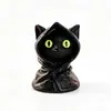 Estilo Escuro Gato Preto Estatueta Decoração de Halloween Resina Gato Ornamento de Mesa Presente de Feriado Transfronteiriço