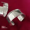 Base de Pulsera DIY de Plata Miao Hecha a Mano para Accesorios de Bordado Base en Blanco Ancho para Pulsera