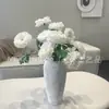 Rey loto de tres cabezas carpa koi peonía peonía persa accesorios para auditorio de bodas flor de seda decoración de interiores flor artificial