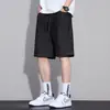 Shorts Jeans de Seda de Gelo Colorido Original Novo de Verão 2026 para Homens, Corte Reto Solto Tendência Casual Comprimento do Joelho