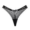 Una Variedad de Panties Europeos y Americanos Color Sólido Cadena Moderno Transfronterizos Nuevos Productos Sexy Ropa Interior Negra Tangas Metálicas para Mujer