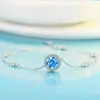 Pulsera de Plata de Ley S925 con Punta de Estrella para Mujer, Exquisito Collar, Joyería de Mano Versátil, Regalo para Novia o Mejor Amiga, Regalo Mayorista 520
