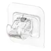 Soporte de Instalación sin Taladro Gancho Adhesivo para Barra de Cortina Clip Fijador para Barra de Cortina Barra Horizontal Cortina de Puerta Barra Telescópica Gancho Adhesivo