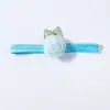 Nova Faixa de Cabeça Elástica para Bebê Europeia e Americana, Fofa Faixa de Cabeça Infantil com Rosa Estéreo, Acessórios de Cabelo Macios e Confortáveis para Bebê para Todas as Estações