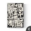 Pintura Decorativa Moderna de Luxo Leve para Entrada de Sala de Estar Arte Abstrata Preto e Branco Cinza Parede de Fundo Corredor Hall Pintura Vertical Pendurada