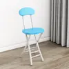 Silla plegable, Silla de comedor portátil para el hogar, Taburete, Silla con respaldo, Silla de entrenamiento, Silla para dormitorio de estudiante, Silla simple para computadora