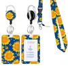 Cordón para doctor de poliéster por transferencia de calor con hebilla redonda de aleación de zinc con gota de resina fácil de subir y bajar y tarjetero