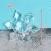Decoración de Pastel Frozen Copo de Nieve Adornos de Copo de Nieve Copo de Nieve Blanco Hielo Paisaje Navideño Decoración de Bonsái