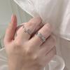 Minsheng 2022 novo anel de casal de espinhos e rosas minimalista all-match aberto no estilo nicho senso de design