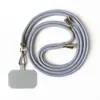 Cordón para teléfono móvil cruzado para colgar en el cuello, ajustable, de seguridad, antipérdida, con tarjeta de fijación