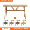 Juego de mesa y sillas nórdicas para uso doméstico, económico para apartamentos pequeños, adecuado para 4-6 personas, mesa de comedor comercial para viviendas de alquiler