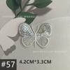 60 encaje blanco accesorios de mariposa tridimensional bordado diy pegatinas de tela estilo nacional ropa de mujer accesorios de bordado de mariposa para niños