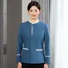 Ropa de Limpieza Manga Larga para Mujer Habitación de Hotel Invierno Otoño Departamento de Ventas de Propiedad Comunitaria Ropa de Trabajo de la Señora de la Limpieza Centro Comercial