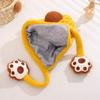 Novos Chapéus de Lã Tricotados para Outono e Inverno para Meninos e Meninas, Chapéus Pulôver Quentes à Prova de Vento para Crianças Médias e Grandes, Chapéus Espessados com Proteção para Orelhas
