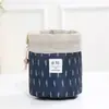 Bolsa de Almacenamiento con Estuche para Brochas de Maquillaje de Viaje Bolsa con Cordón Portátil Portátil Multiusos Linda Bolsa Organizadora de Tela