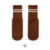 Nuevos Calcetines Altos de Doble Raya con Agarre Antideslizante, Calcetines Deportivos de Fitness para Yoga en Interiores de Media Pantorrilla, Calcetines para Mujer de Pilates