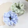 Goma para el pelo de encaje a rayas fresca, Cinta para el pelo suave y versátil estilo coreano para niñas, Elegante accesorio para el pelo estilo japonés y forestal