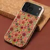 Adecuado para iPhone 18 Pro Max Funda de Teléfono con Patrón de Flores Galvanizada Borde Suave de TPU Corcho Samsung S25U Funda Protectora
