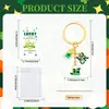Cruzamento Criativo Verde Pingando St Irlandês. Botas Parker Chapéu Clover Chaveiro de Liga Pingente de Mochila
