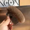 Peine de Pelo de Visón, Pasador para Flequillo, Pinza para el Pelo para la Parte Trasera de la Cabeza, Accesorio para el Cabello, Pasador, Pinza para el Cabello, Accesorio de Pelo de Felpa para Mujeres, Mayoreo