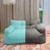 Sofá perezoso, sofá tatami, de dos plazas para apartamentos pequeños, estilo nórdico, rojo, lindo, sofá cama puf engrosado