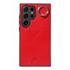 Funda para teléfono móvil Samsung S24 A05S con soporte de anillo de tarjeta con patrón de becerro multifuncional y anticaídas S23FE