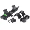 Suporte Nivelador Integrado de 25,4/30mm com Grampo de Fenda para Diâmetro de Tubo e Suporte de Trilho Integrado com Extensão Traseira Suporte de Escopo
