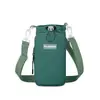 Bolso Cruzado Ligero para Viajes al Aire Libre Portátil Bolso de Hombro Nuevo Bolso Cruzado de Gran Capacidad Cubierta para Taza de Agua Bolso para Teléfono Móvil Bolso para Taza de Agua