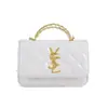 Bolsa de Corrente Acolchoada Estilo Chanel 2026 para Mulheres, Bolsa Transversal Versátil de Alta Qualidade, Bolsa Quadrada Pequena Fashion e Simples para o Dia a Dia