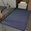 Esterilla de lino engrosada, antideslizante, resistente a la suciedad, alfombrilla de baño absorbente, felpudo para entrada y baño, felpudo resistente al desgaste