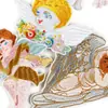 Etiqueta de bordado a máquina Pegatinas de bordado de ángel Accesorios de ropa Accesorios Suministro transfronterizo Etiqueta de bordado Parche Pegatinas Pegatinas de tela para cuenta de mano