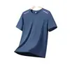 Ropa Deportiva Fujian Top para Hombre Camiseta de Seda Helada de Secado Rápido Manga Corta Pantalones Cortos Running Nuevo Verano Ropa de Fitness