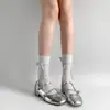 Calcetines estilo ballet lazo encaje calcetines jk con cordones felpa lolita calcetines de encaje calcetines lolita mary jane