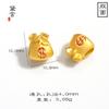 Bolsa de la Suerte Danza del León de Cuentas DIY Chapado en Oro Pez Riqueza Gato de la Fortuna Linterna de Monedas Pulsera Accesorios de Joyería Colgante de la Fortuna