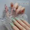 Estilo Antiguo Tinta Bambú Verde Bambú Calcomanía para Uñas Decoración de Uñas Calcomanía para Uñas Verano Fresco y Elegante Estilo Chino Caligrafía Moda Nacional