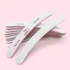 Lixa de Unha com Núcleo em Pó Cinza e Branco Tira de Polimento Dupla Face Ferramenta de Polimento Curva para Manicure Atacado